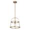 Hello Honey® Fallon Gold Vintage Metal & Clear Glass Ceiling Light
